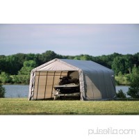 Shelterlogic 12' x 28' x 8' Peak Style Shelter, Green   554796599